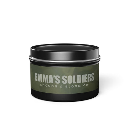 Emma's Soldiers Rustic Tin Candles