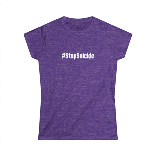 "#StopSuicide" Soft Style Tee
