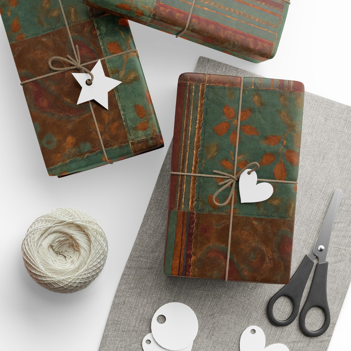 Boho Patchwork Gift Wrapping Paper