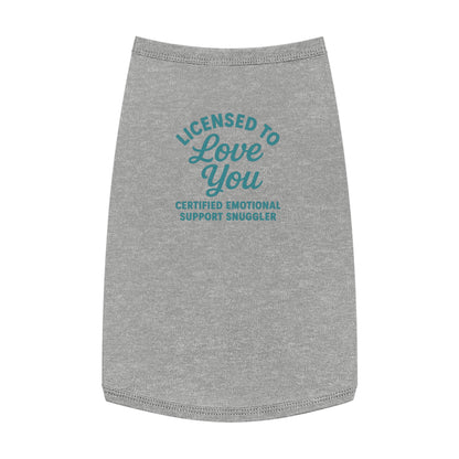 "Licensed to Love You" Pet Tank Top