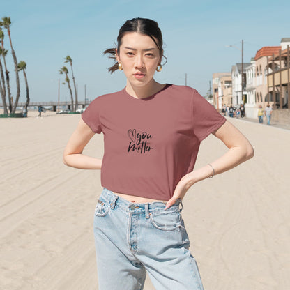 You Matter Flowy Cropped Tee