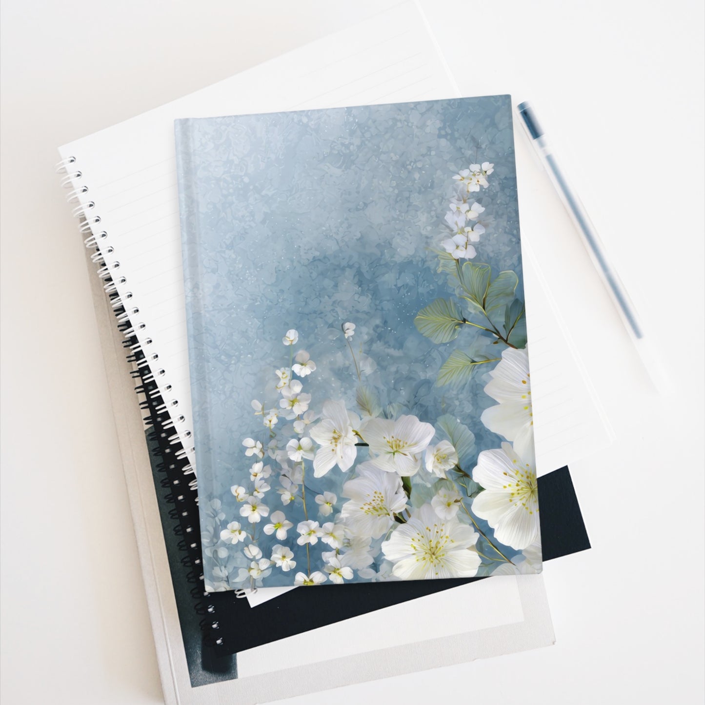 Cloud Blossoms Ruled Line Notebook Journal