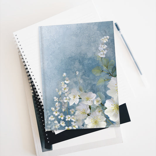 Cloud Blossoms Ruled Line Notebook Journal