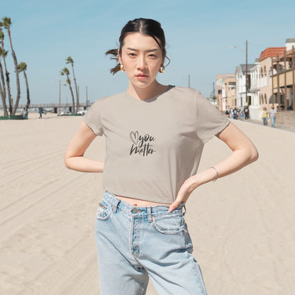 You Matter Flowy Cropped Tee