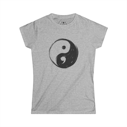 Yin Yang Semicolon Soft Style Tee
