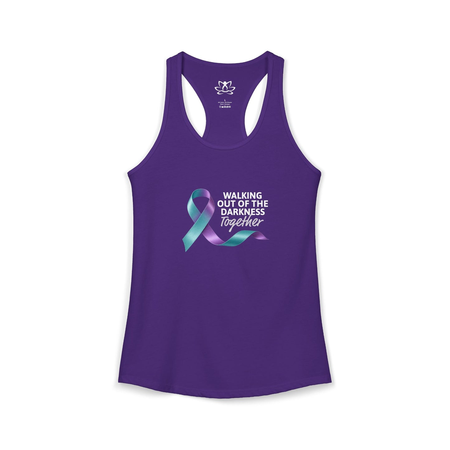 Walking Out of the Darkness Together Racerback Tank