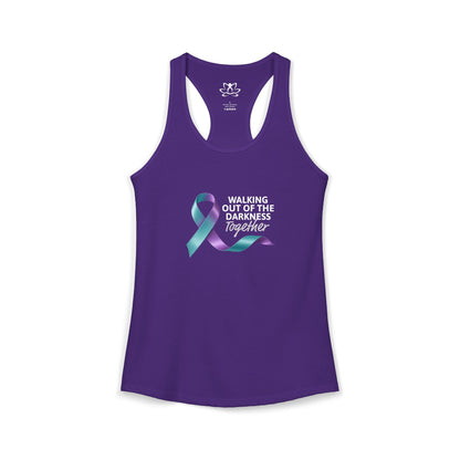 Walking Out of the Darkness Together Racerback Tank