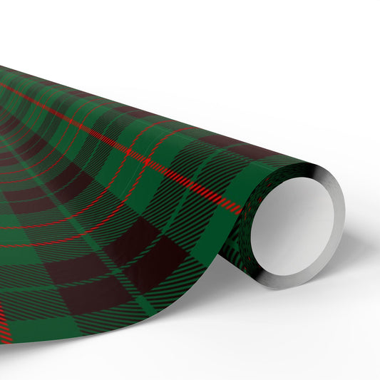 Green Plaid Gift Wrapping Paper