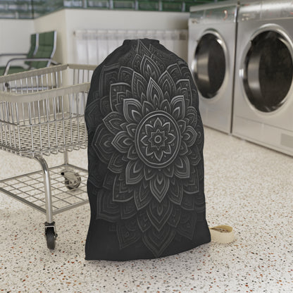 Zen in Black & White Laundry Bag