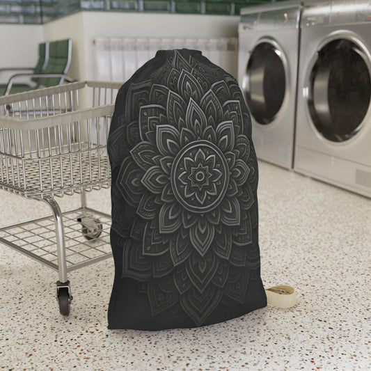 Zen in Black & White Laundry Bag