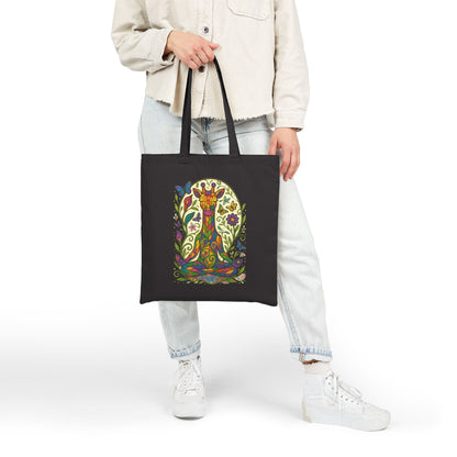 Meditating Giraffe Eco-Friendly Tote Bag