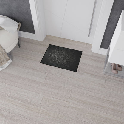 Zen in Black & White Heavy Duty Floor Mat