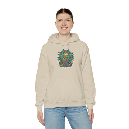 Meditating Llama Unisex Heavy Blend Hooded Sweatshirt