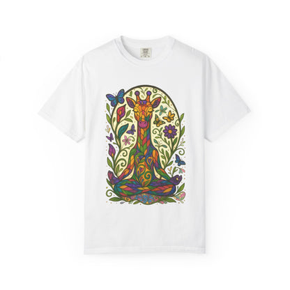 Meditating Giraffe Meditation T-Shirt
