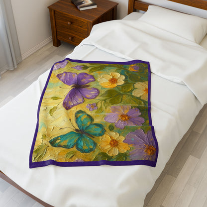 Bloomin' Beauties Plush Blanket