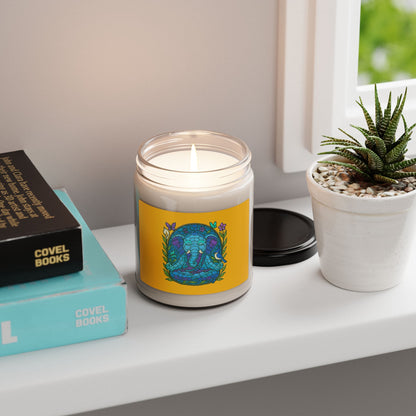 Meditating Elephant Scented Soy Candle