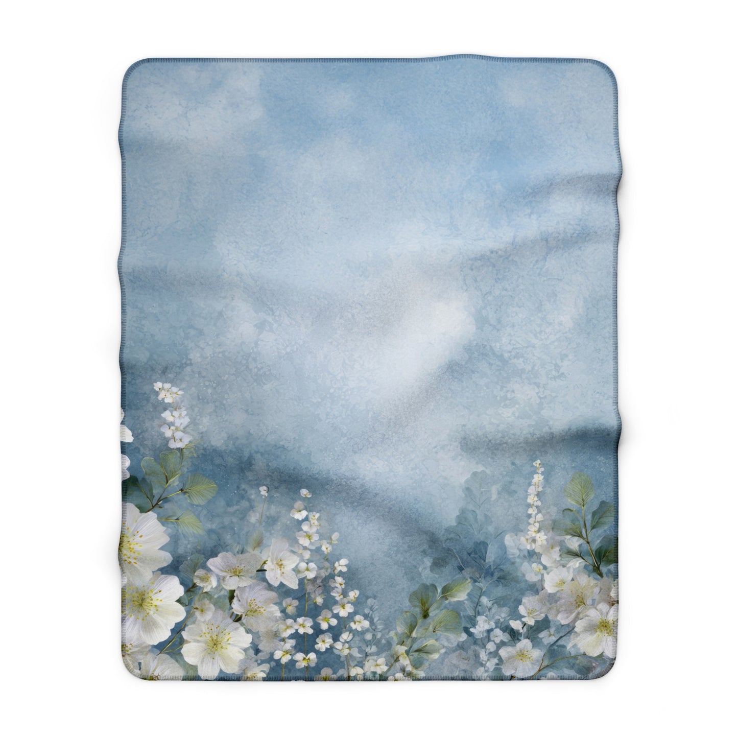 Cloud Blossoms Soft Fleece Throw