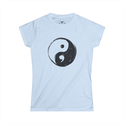 Yin Yang Semicolon Soft Style Tee