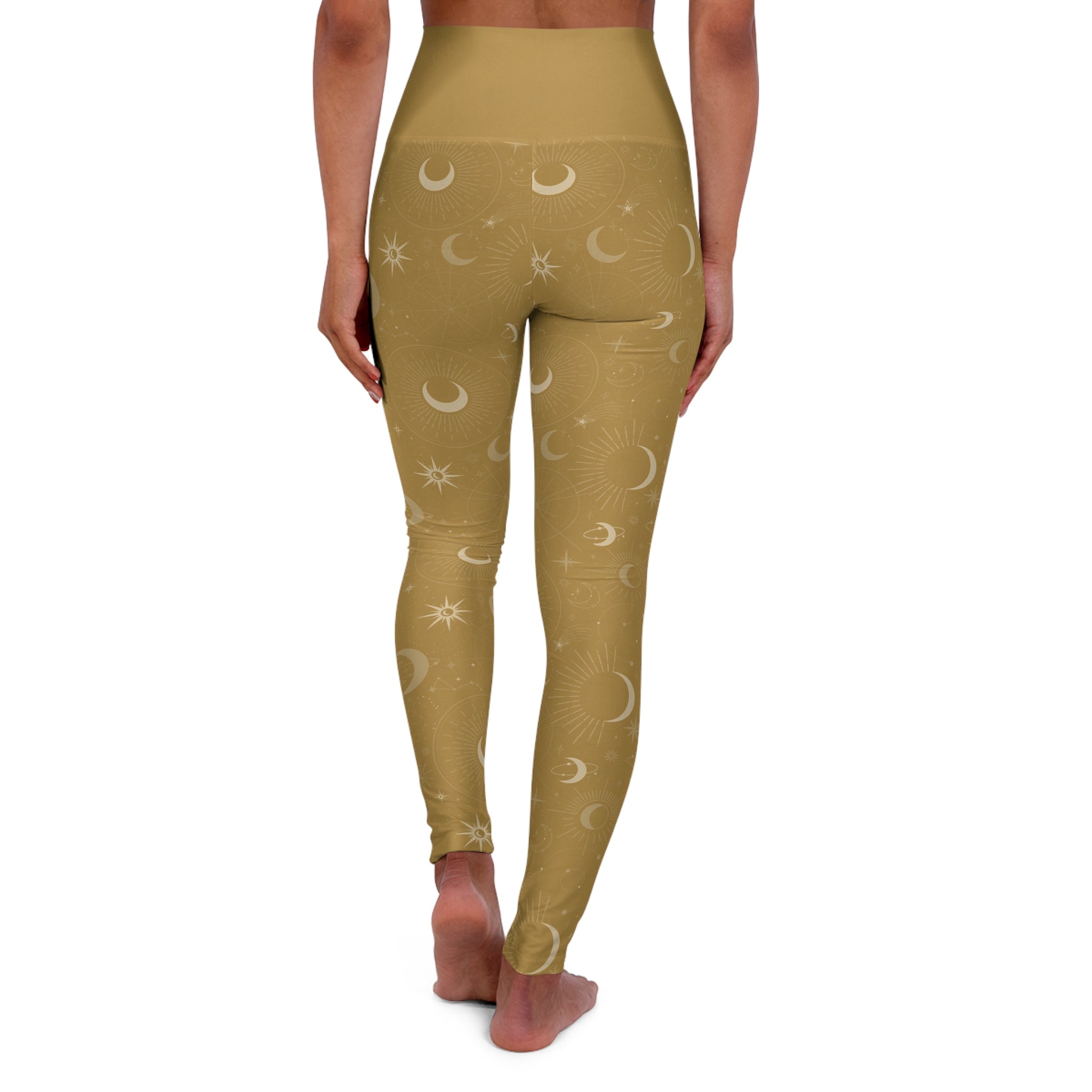 Moon & Stars High-Waisted Yoga Leggings
