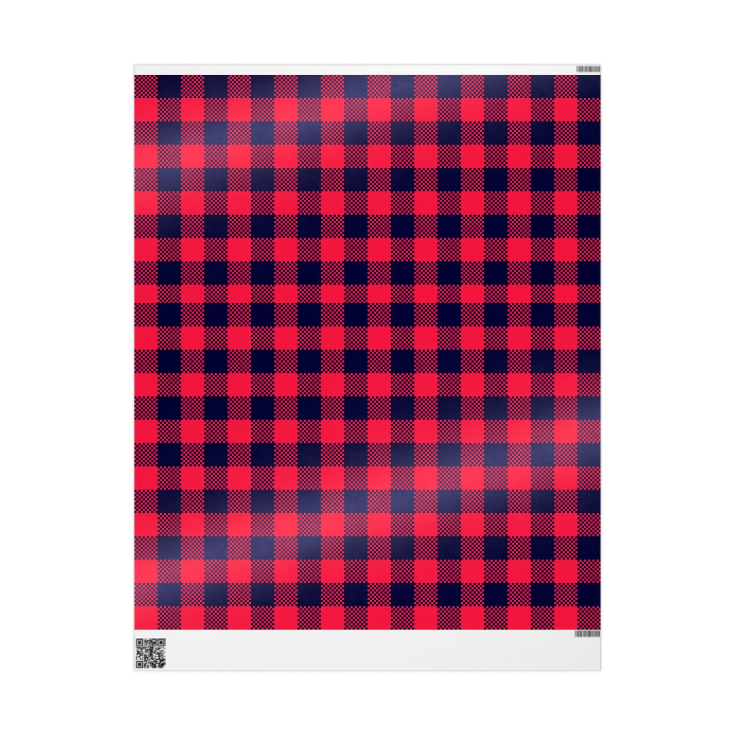 Red Plaid Gift Wrapping Paper