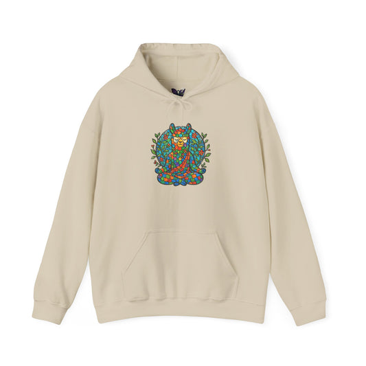 Meditating Llama Unisex Heavy Blend Hooded Sweatshirt