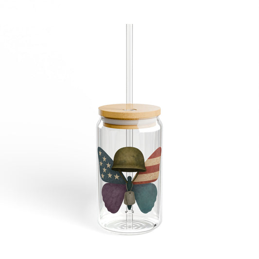 Wings of Honor Sipper Glass, 16oz