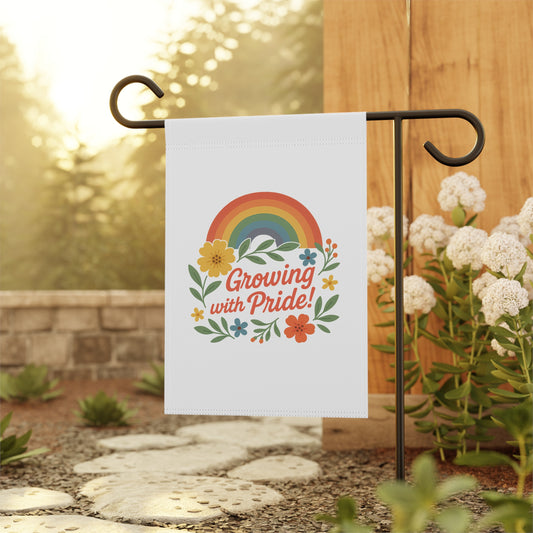 Growing with Pride! Garden Flag