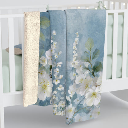 Cloud Blossoms Soft Fleece Throw
