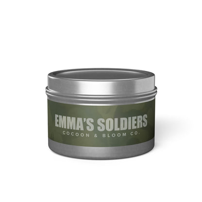 Emma's Soldiers Rustic Tin Candles