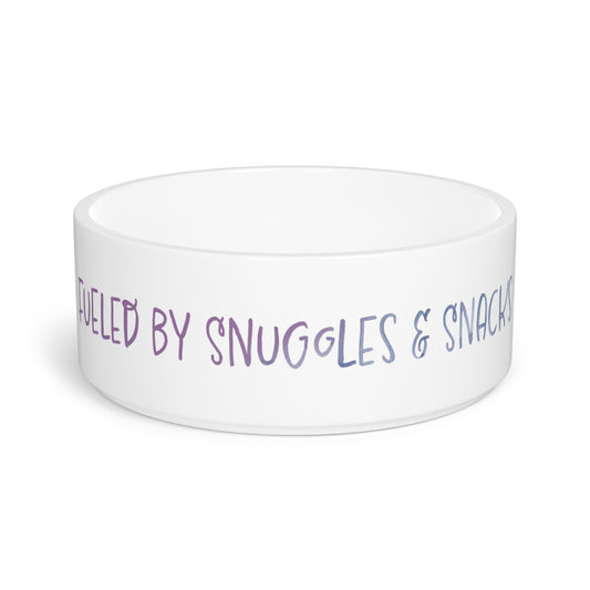 Fueled by Snuggles & Snacks Pet Bowl