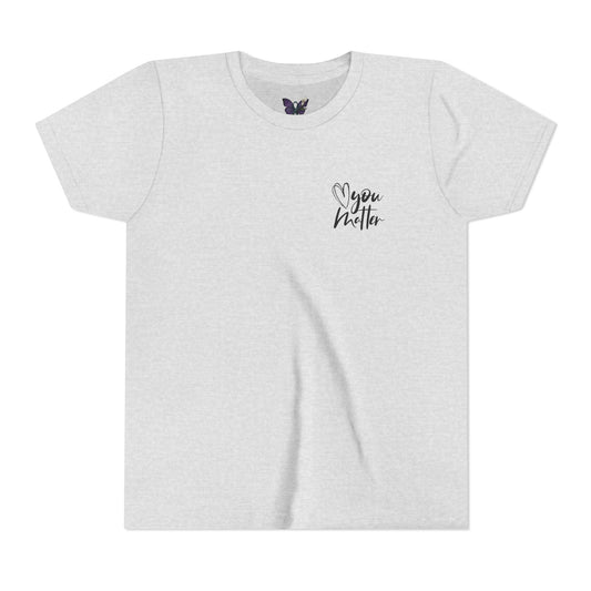 Inspiring Youth Tee: You Matter, Keep Going - Motivational T-Shirt for Kids, Positive Vibes, Birthday Gift, Back-to-School, Everyday Wear