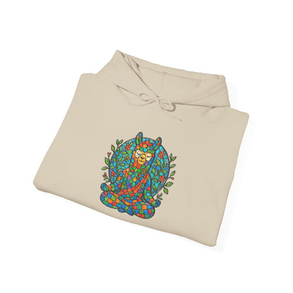Meditating Llama Unisex Heavy Blend Hooded Sweatshirt