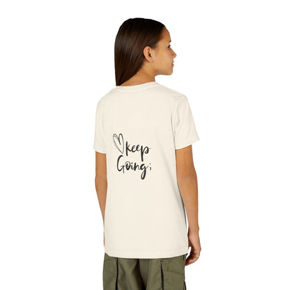 Inspiring Youth Tee: You Matter, Keep Going - Motivational T-Shirt for Kids, Positive Vibes, Birthday Gift, Back-to-School, Everyday Wear