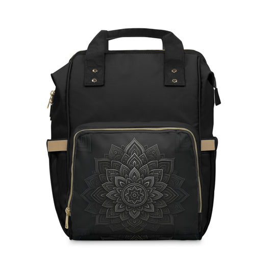 Zen in Black & White Multifunctional Diaper Backpack