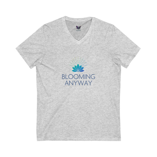 Blooming Anyway V-Neck Tee