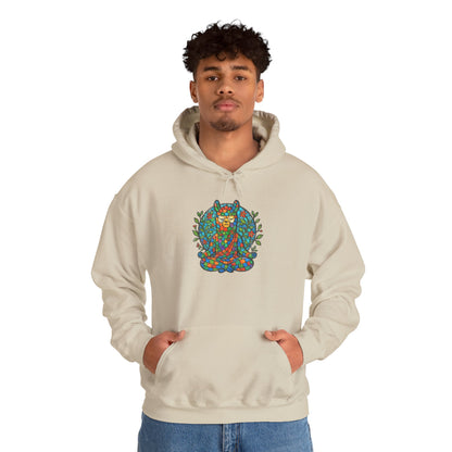 Meditating Llama Unisex Heavy Blend Hooded Sweatshirt