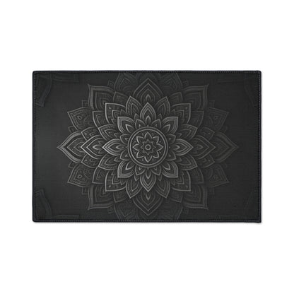 Zen in Black & White Heavy Duty Floor Mat