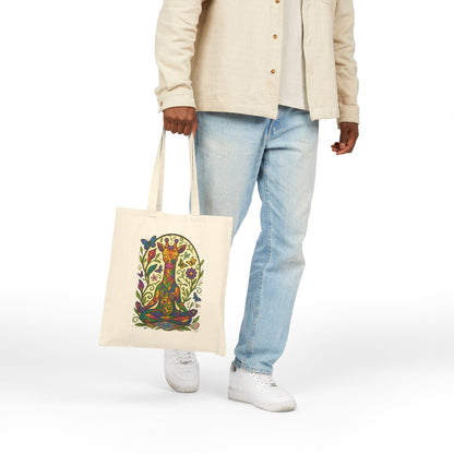 Meditating Giraffe Eco-Friendly Tote Bag