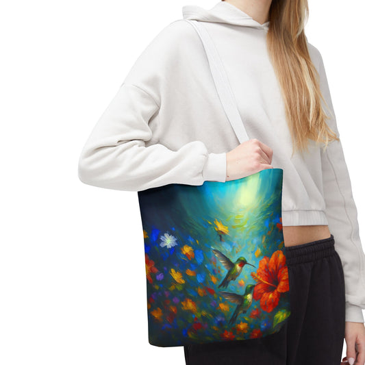 Hummingbird Love Tote Bag