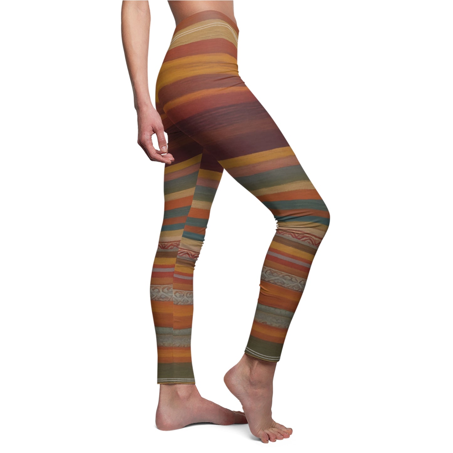 RainBoho Striped Leggings