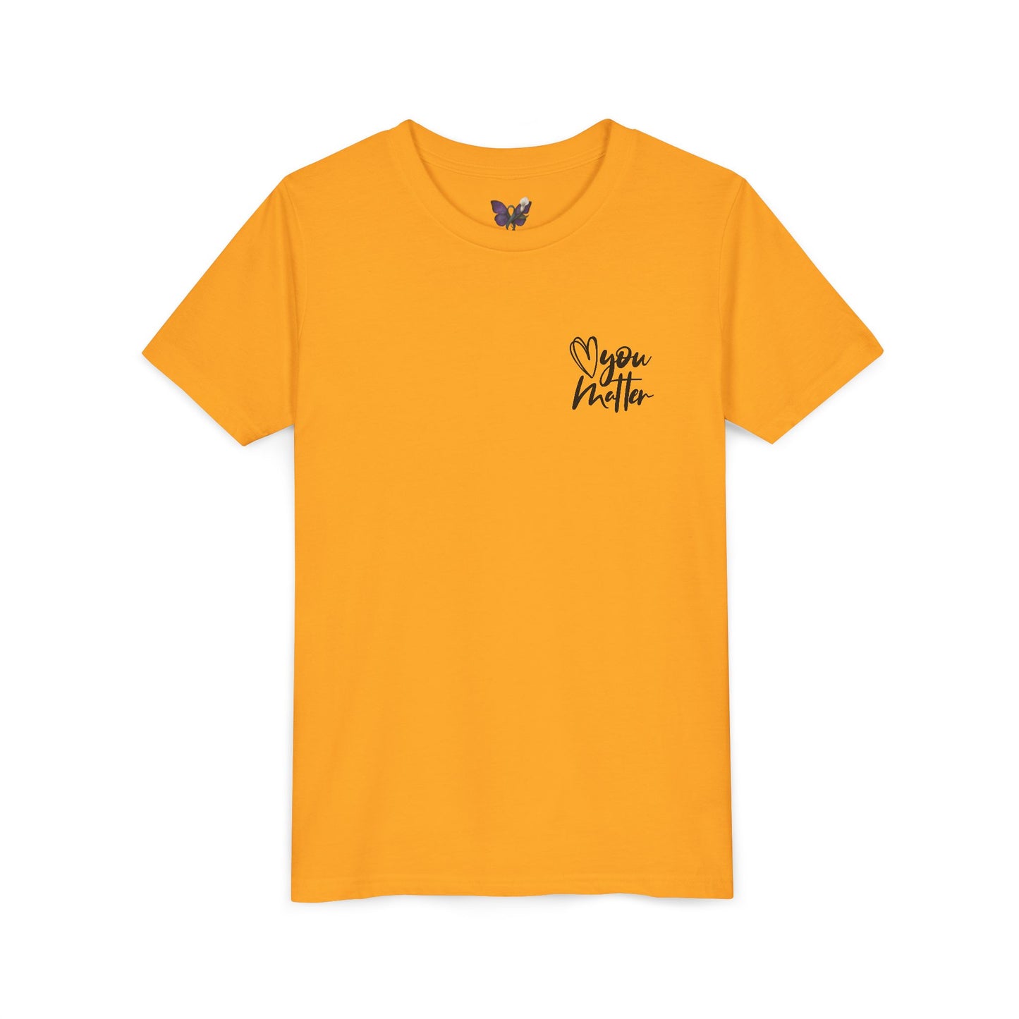 Inspiring Youth Tee: You Matter, Keep Going - Motivational T-Shirt for Kids, Positive Vibes, Birthday Gift, Back-to-School, Everyday Wear