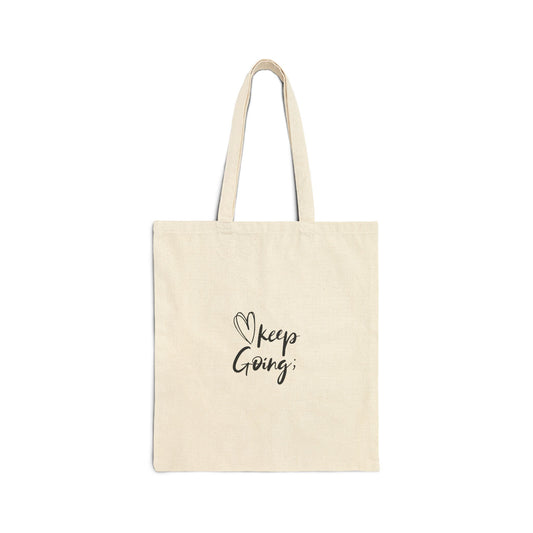 Keep Going; You Matter Canvas Tote
