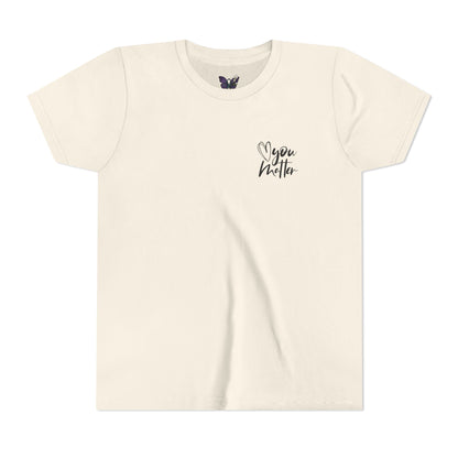 Inspiring Youth Tee: You Matter, Keep Going - Motivational T-Shirt for Kids, Positive Vibes, Birthday Gift, Back-to-School, Everyday Wear