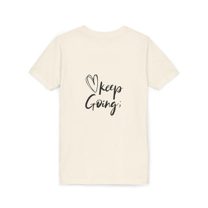 Inspiring Youth Tee: You Matter, Keep Going - Motivational T-Shirt for Kids, Positive Vibes, Birthday Gift, Back-to-School, Everyday Wear