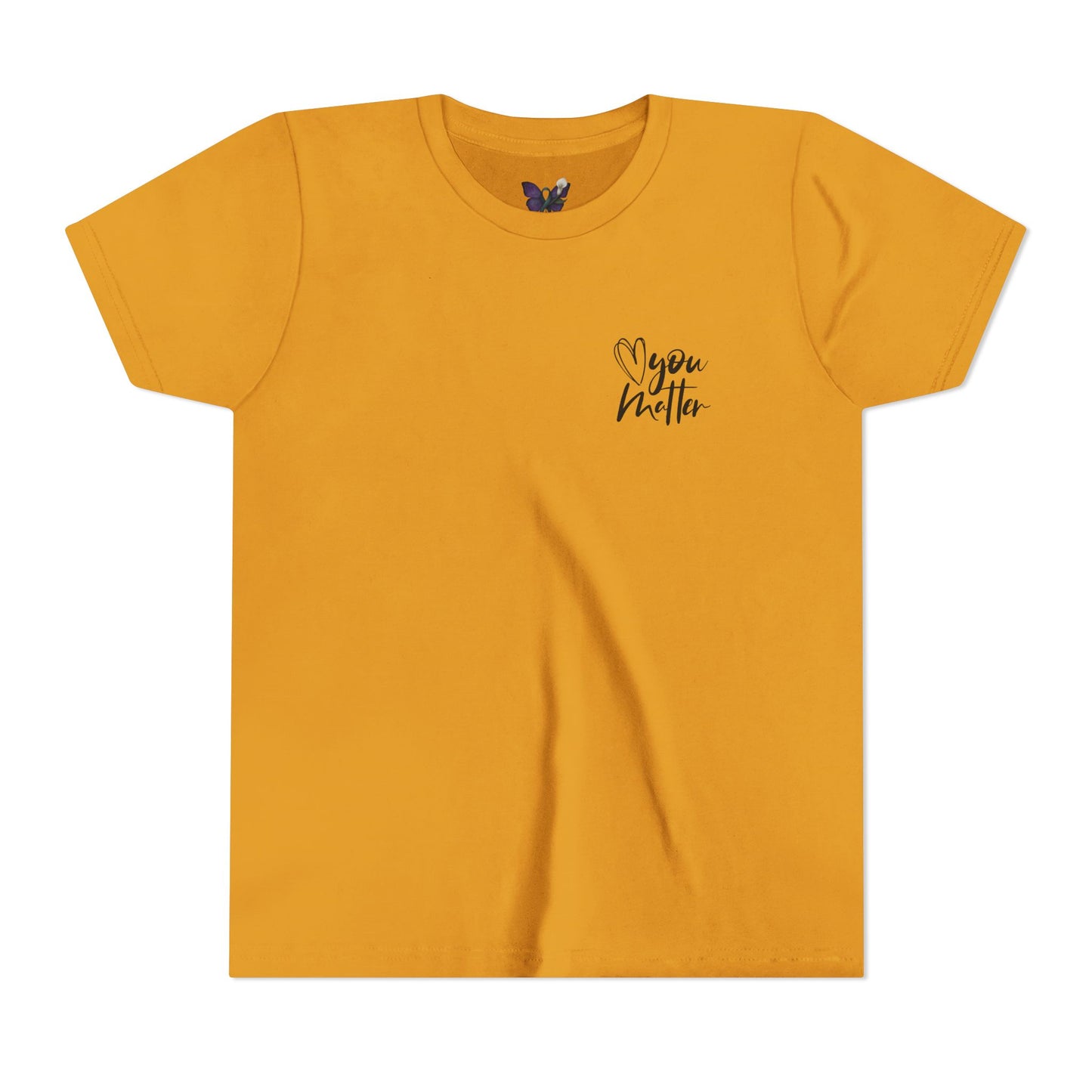 Inspiring Youth Tee: You Matter, Keep Going - Motivational T-Shirt for Kids, Positive Vibes, Birthday Gift, Back-to-School, Everyday Wear