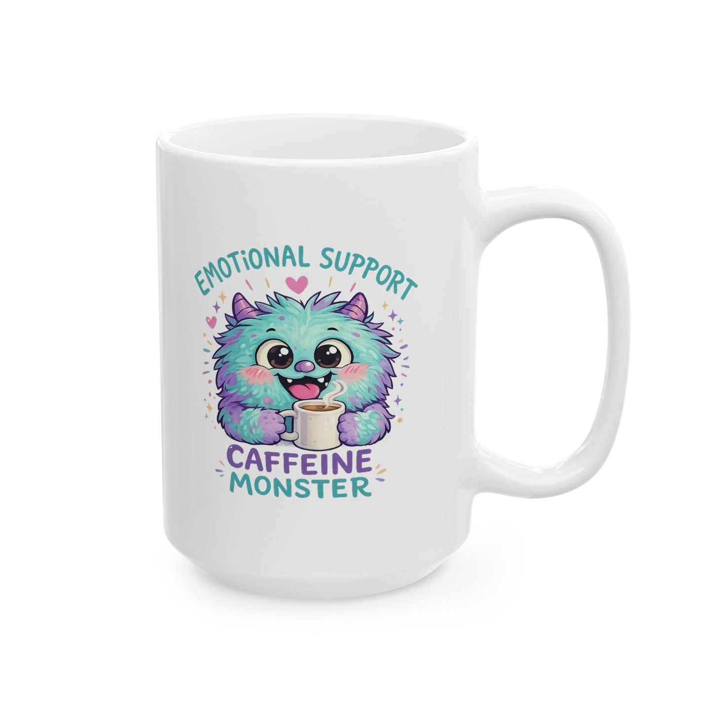 Emotional Support Caffeine Monster Mug