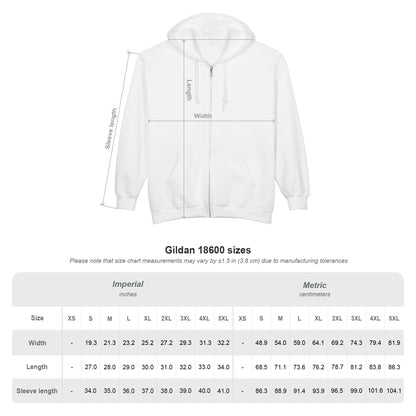 Semicolon Yen Yang Unisex Full Zip Hoodie