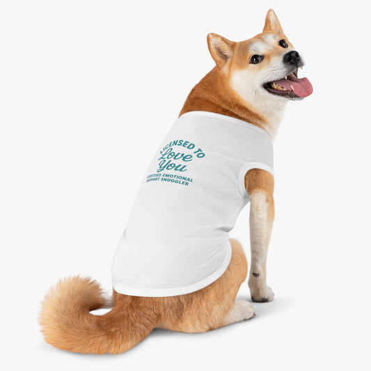 "Licensed to Love You" Pet Tank Top