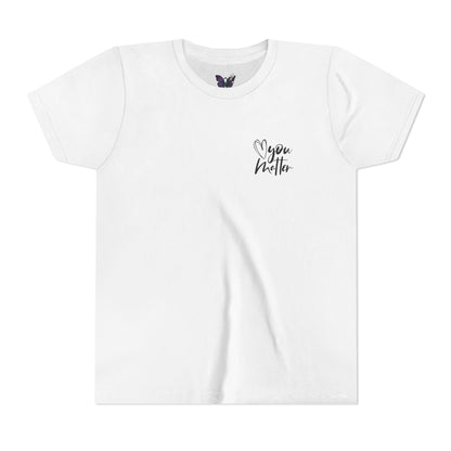 Inspiring Youth Tee: You Matter, Keep Going - Motivational T-Shirt for Kids, Positive Vibes, Birthday Gift, Back-to-School, Everyday Wear