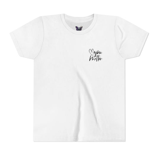 Inspiring Youth Tee: You Matter, Keep Going - Motivational T-Shirt for Kids, Positive Vibes, Birthday Gift, Back-to-School, Everyday Wear